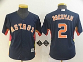 Youth Astros 2 Alex Bregman Navy Cool Base Jersey,baseball caps,new era cap wholesale,wholesale hats